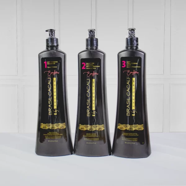 Alisado Brasil Cacau 1L Everglam 3 Pasos