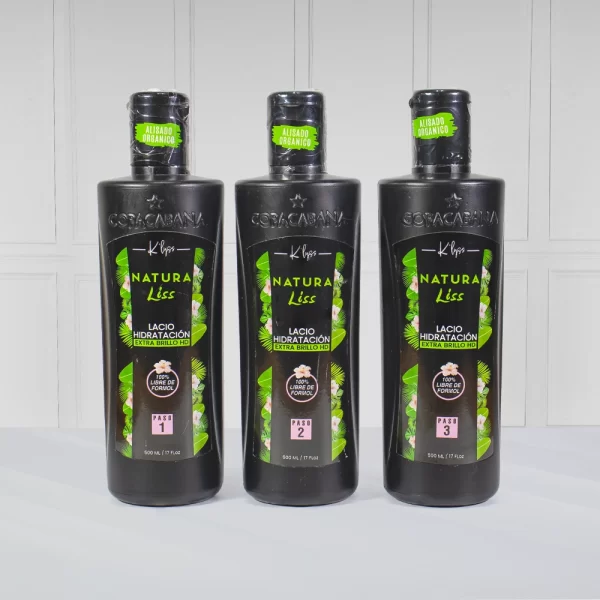 Alisado Orgánico Copacabana Naturaliss 500ml 3 Pasos