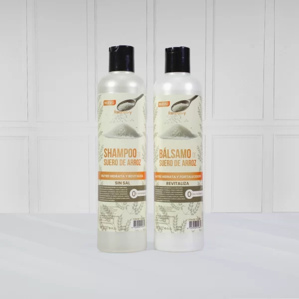 Shampoo y Bálsamo de Arroz Reania.y 500ml