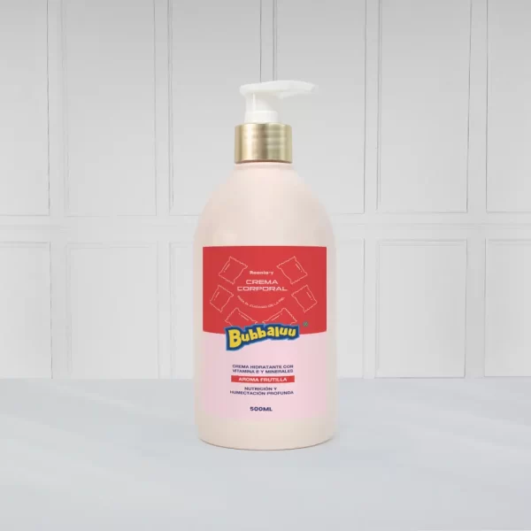 Crema Corporal Bubbaluu Frutilla 500ml