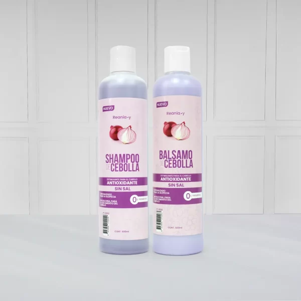 Shampoo y Acondicionador de Cebolla
