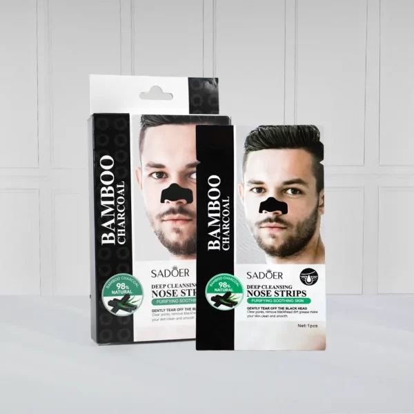 Parche Bamboo Carbón Puntos Negro 6PCS