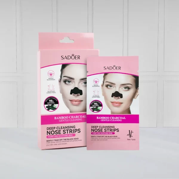 Parche Bamboo Carbón Puntos Negro 6PCS