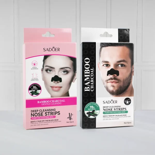 Parche Bamboo Carbón Puntos Negro 6PCS